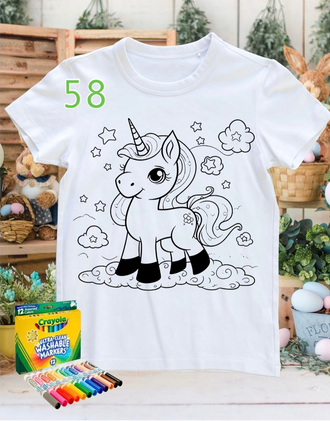 Coloring shirt with Crayola Markers
