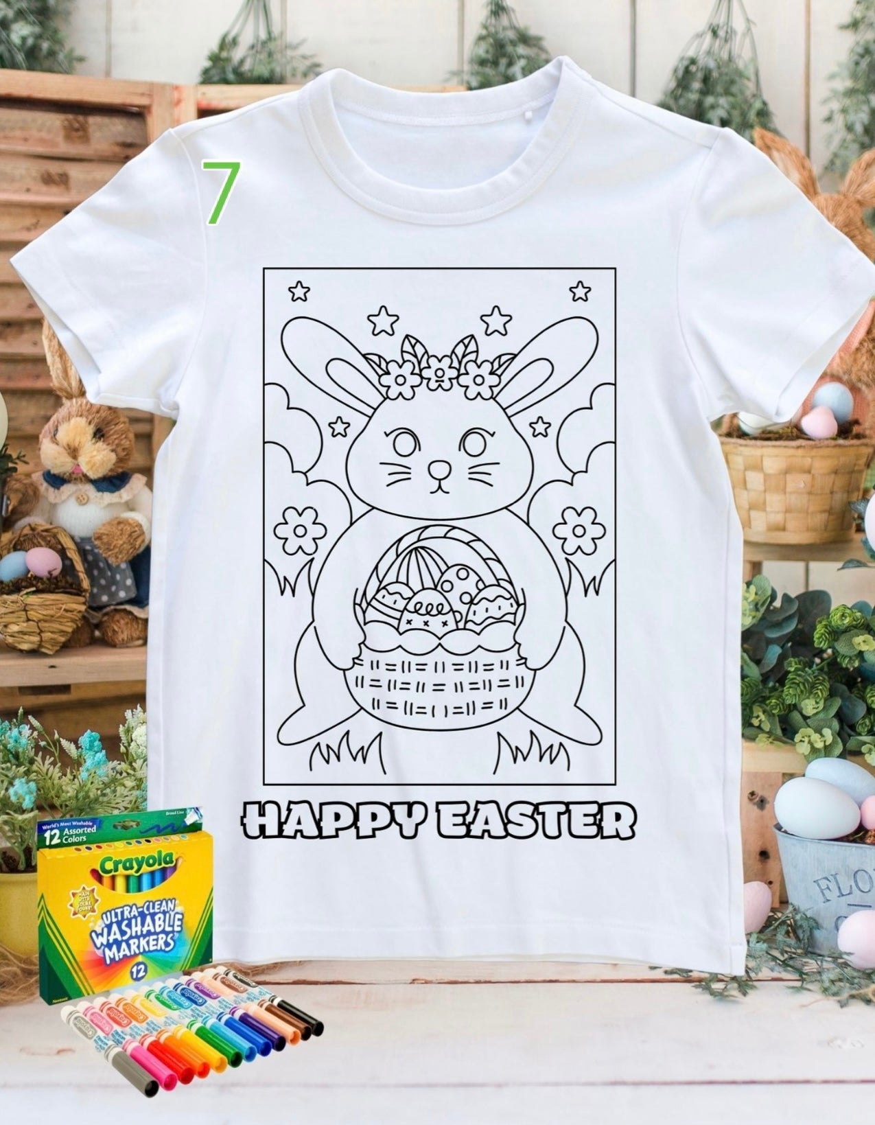Coloring shirt with Crayola Markers
