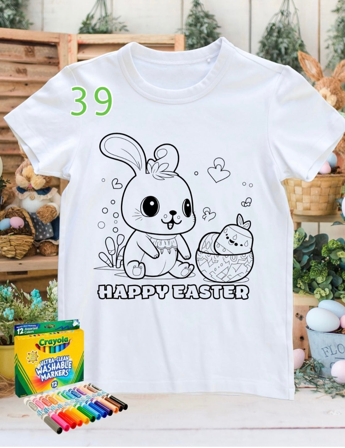 Coloring shirt with Crayola Markers