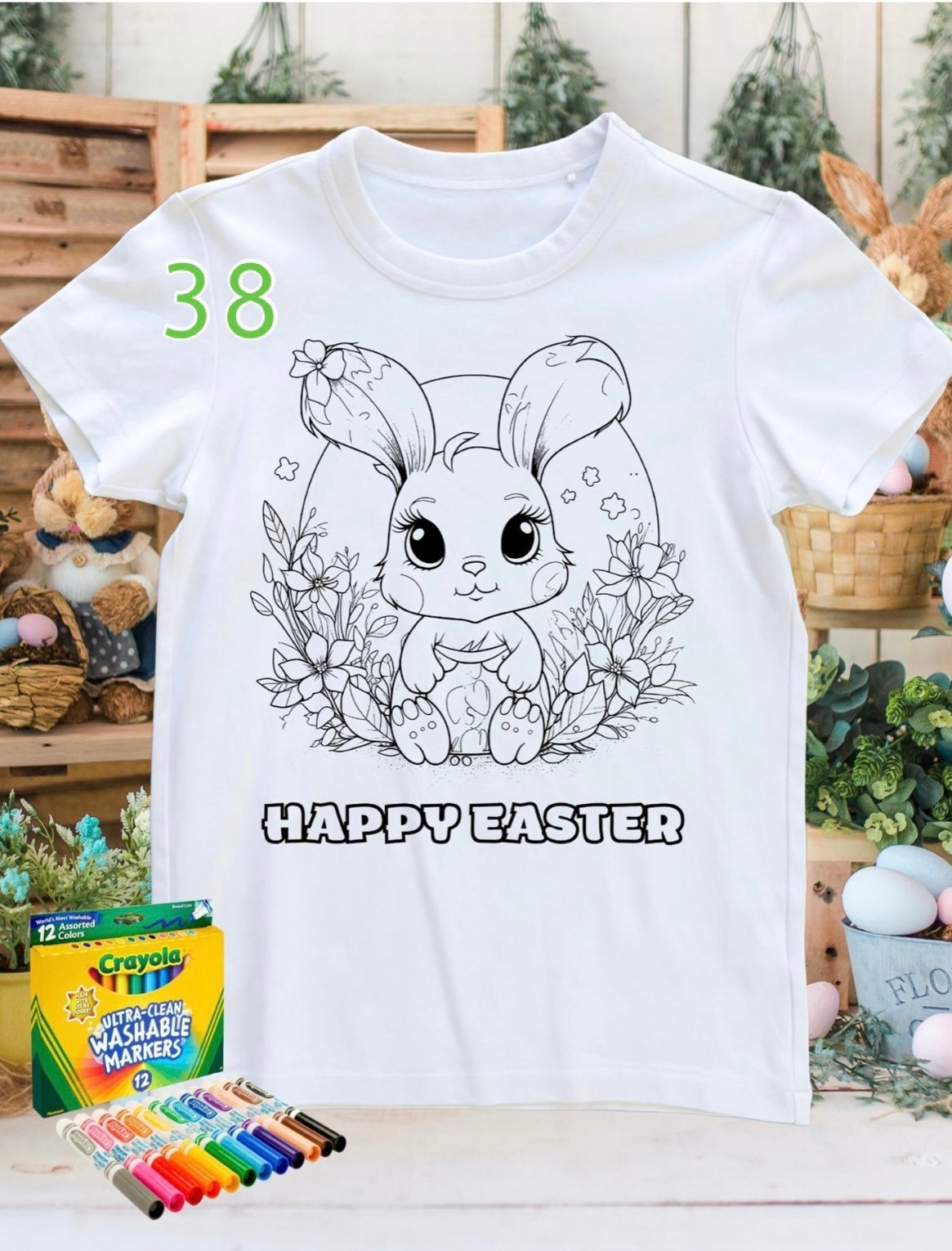 Coloring shirt with Crayola Markers
