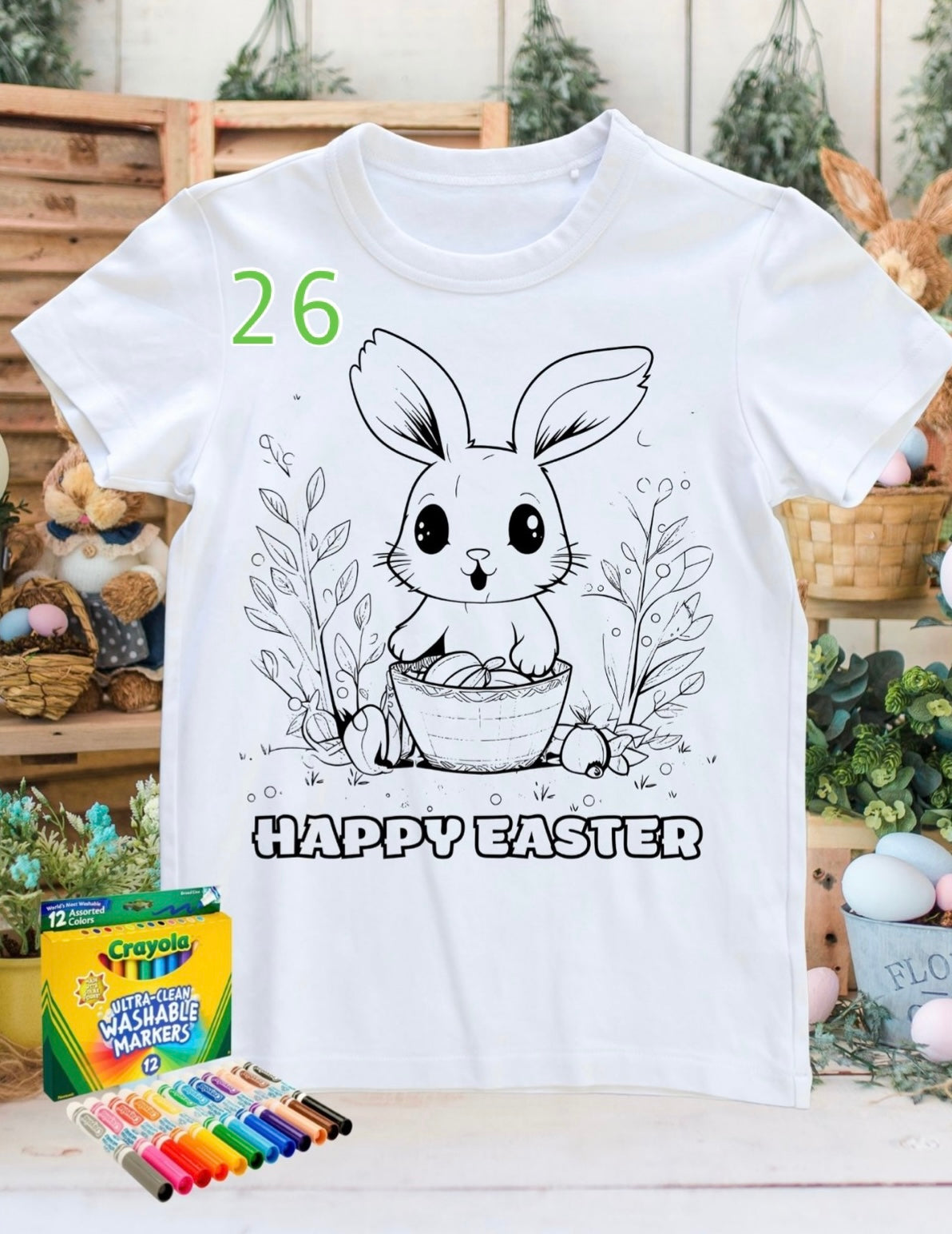 Coloring shirt with Crayola Markers