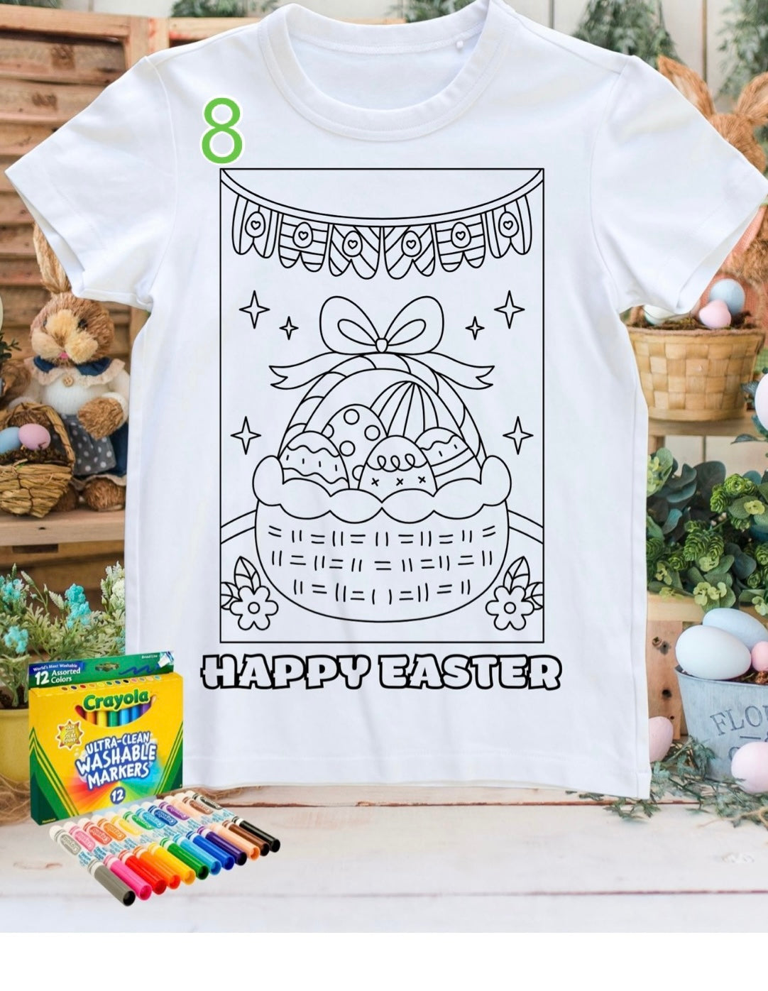 Coloring shirt with Crayola Markers