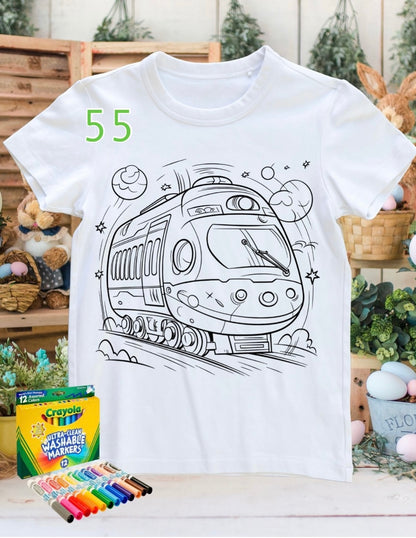 Coloring shirt with Crayola Markers
