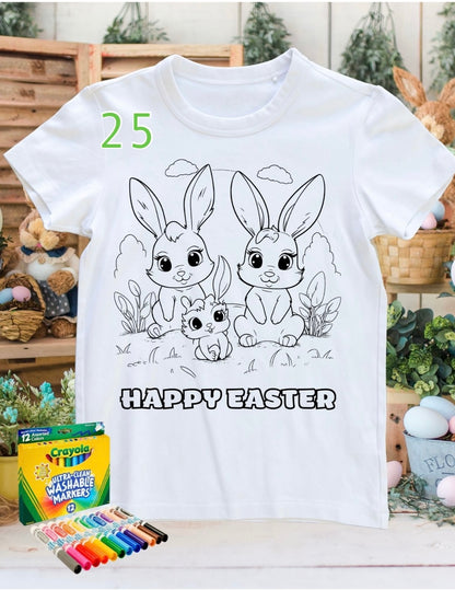 Coloring shirt with Crayola Markers